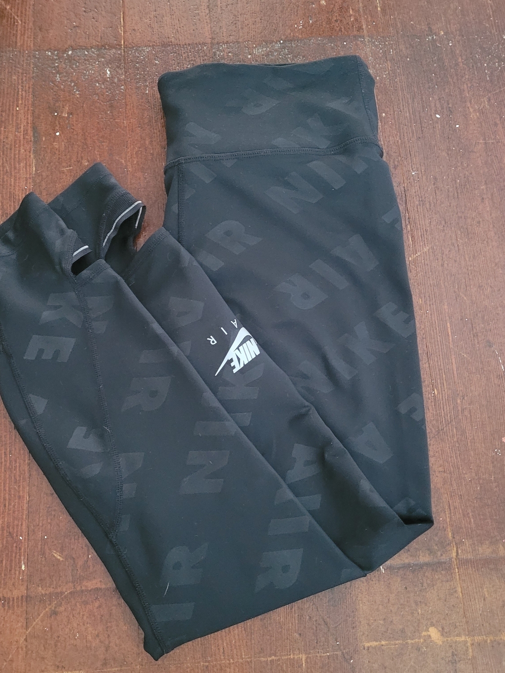 Nike Black AIR Logo Womens Leggings